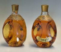 2x Rare 1970s Haig Dimple Bottles of Scotch Whiskey marked with the original labels, Dimple Old