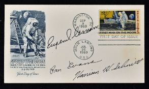 Autographs - Apollo 17 Mission Autographs including Eugene Cernan, Ron Evans and Harrison H. Schmitt