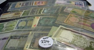 World Banknotes - to include Portugal, Egypt, Cuba, Bolivia, Madagascar, Malaya, Maldives, Morocco