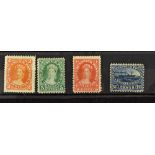 New Brunswick Early Postage Stamp Collection Of four stamps of 1860-63 - The first three are