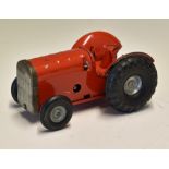 Triang Minic Clockwork 'Tractor' Toy made in England in red, without original box, in good