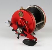 ABU Sweden Ambassadeur multiplier sea reel - 3" dia x 2.75"w plain red end plates, optional check,