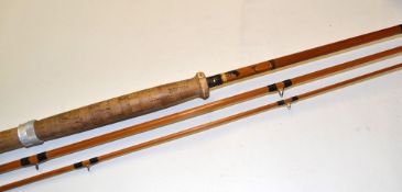 Sharpes, Aberdeen Rod: "The Aberdeen" 11ft 3pc impregnated split cane salmon fly rod. Snake guides