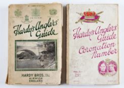 Hardy's Anglers Guides (2) - 53rd Edition 1931 and Coronation Number 1937 - both appear with wrapped