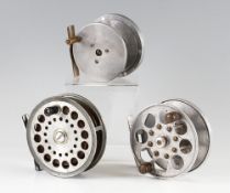 2x Interesting Wide Drum and Narrow Salmon Reels (3): unnamed Ex-wide 3.25"dia x 2 3/16" alloy fly