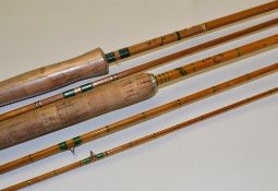Split Cane Fly Rods (2): Modern Arms Company (MARCO) 9ft 6ins 3pc "Elasticane" marked "J.B Fly Rod".