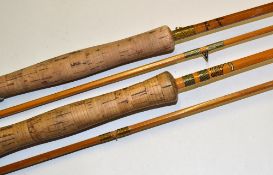 Milward's Split Cane Fly Rods (2): "Troutrover" 8ft 3ins 2pc split cane line #5. Bridge butt