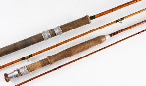 Fosters Bros Ashbourne Split Cane Rods (2):Fine Fosters "Airsprite" 7ft 2pc brook fly rod - clear