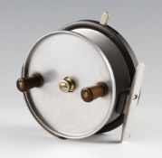 Fine and scarce Hardy Longstone 5" alloy sea reel (c.1937-1954) - unperforated face, twin black