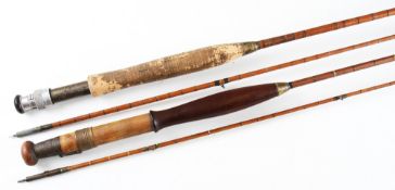 Interesting Hardy and another split cane rod for refurbishing: unusual Hardy Bros Alnwick 2pc with