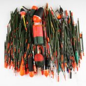 Large quantity of Fishing Floats: a mixture of hard-cork floats c.1950s, Ultra floats c.1970s and