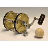 Policansky Monitor 4 salt water reel - lever drag, counter balanced handle with barrel knob and