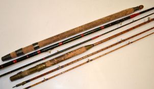 2x interesting split cane and whole cane rods: an early C Farlow & Co Makers 191 Strand London