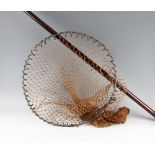 Early and very large Albert Smith Makers Dominion Works Redditch long handle salmon landing net
