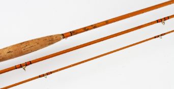 Stunning Hardy Hollokona Trout Fly Rod: "The Hollolight" 8ft 3pc fly rod line 5#-with clear agate