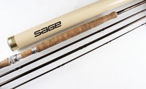 Sage Graphite Salmon Fly Rod: Graphite IV 15ft 1in 3pc line #10 lightly used - in makers cloth bag