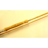 Edgar Sealey, Redditch Rod: "The Mayfly" 9ft 2pc split cane, bridge guides, lined butt and tip