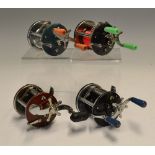 4x various Penn level wind multiplying bait casting reels -3x Penn Peer 30/n-109s one with green end