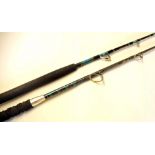 2x Stand Up Boat Rods - Shimano Dynamic Response Beast Master Boat 3050 6ft 6in carbon rod with TC
