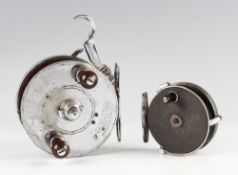 Early Fly Reels (2): Interesting Marco (Modern Arms Co) Harding Pat 4.5" chrome plated wide drum