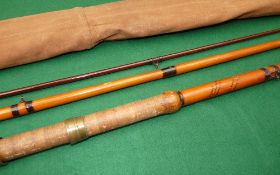 Scarce Hardy The Surestrike Thames Model coarse fishing rod, c.1936-53: 13ft 9in 3pc whole cane