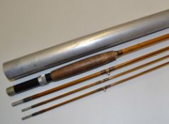 Hardy Fly Rod: "The Keith Rollo Rod" "Palakona Regd." 9ft 3 pc with correct spare tip. Snake