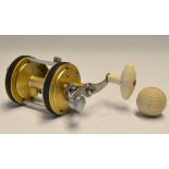 Policansky Monitor 2 salt water reel - lever drag, counter balanced handle with torpedo knob and rod