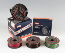 Leeda LC100 Trout Fly Reel, Spare Spools - all boxed (4): Original Reel boxed with Extra Spool;