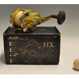 Avet Sea Reel (USA) - HX5/2 two speed lever drag casting reel - gold anodised finish - stainless