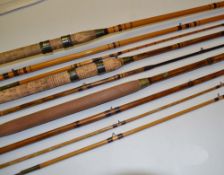 Eggington & Sons Coarse Rods (3): 12ft 3pc whole cane with spliced-in split cane tip, lined butt and