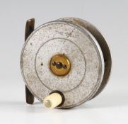 Scarce Hardy The Field 2 7/8" narrow alloy fly reel: back plate stamped with clear makers Rod In