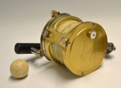 Fin-Nor Tycoon Golden Regal Saltwater Big Game reel - Model 50 trolling reel, lever drag, gold