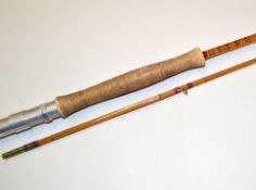 Forshaw's, Liverpool Fly Rod: "Palace 5" split cane fly rod, 9ft 2pc bridge guides, lined butt and