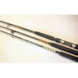 3x various Shakespeare spinning boat rods to incl Pro-Max Boat high modulus carbon 20lb 2.25m;