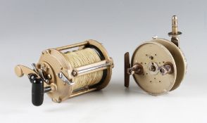 Grice and Young Big Game/Salt Water reel: Tatler Supreme big game reel with rod clamp (4.5" x 4.