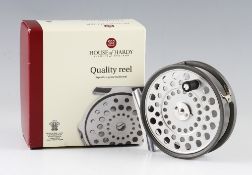 Fine Hardy The Princess alloy trout fly reel unused in makers box: 3 3/8" dia two screw drum release