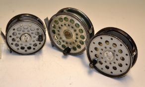 Collection of various C Farlow & Co Ltd London fly reels (3) to incl The Ambassador 4"N narrow