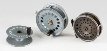 Scarce Abu and early Dickson Edinburgh trout fly reels (2) - Scarce Abu Double stamped Patent 3.5"
