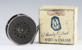 Hardy Perfect narrow drum fly reel: post-war 358 inch diameter Agate line guide-well used in