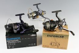 Collection of boxed modern high tec spinning reels - unused (2): Okuma Access 150 c/w spare spool (