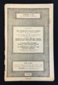 Denison, Alfred - auction Catalogue of the Celebrated Angling Library formed by the late Alfred