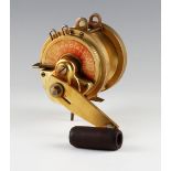 Everol Gravgelia Special Series Sea Reel - 2.5/0 gold anodized with stainless steel, US Pat no. 3.