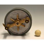 Unnamed Hardy Fortuna 7" Alloy Deep Sea Reel c. 1934-1956 fitted with Capstan wheel pressure brake