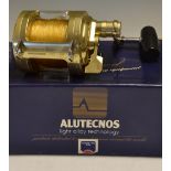 FINE SHAKESPEARE ALBACORE BIG GAME REEL PATENTED BY ALUTECNOS - 2975 030 series 30lb gold anodised