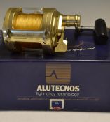 FINE SHAKESPEARE ALBACORE BIG GAME REEL PATENTED BY ALUTECNOS - 2975 030 series 30lb gold anodised