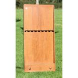 Rod Rack: oak free standing rod rack for 8 rods c/w 2 drawers solid back board - well made - overall