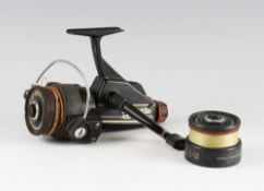 Abu Cardinal 55 spinning reel: c/w spare spool - well used reel (F)