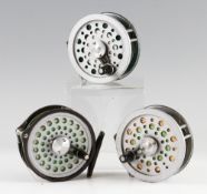 Shakespeare and Intrepid trout fly reels (3): 2x Shakespeare Speedex 3.5" and Intrepid Gearfly 3.