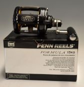 Penn Formula 15KG Big Game Salt Water Sea Reel in makers box - one piece graphite frame, two speed