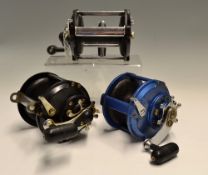 3x various Grice & Young Christchurch Tatler Big Game Sea Reels - 4.25"dia x 5"w (black Bakelite),